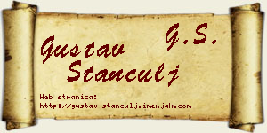 Gustav Stančulj vizit kartica